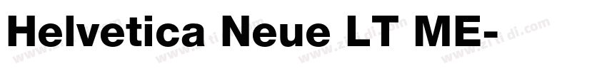 Helvetica Neue LT ME字体转换